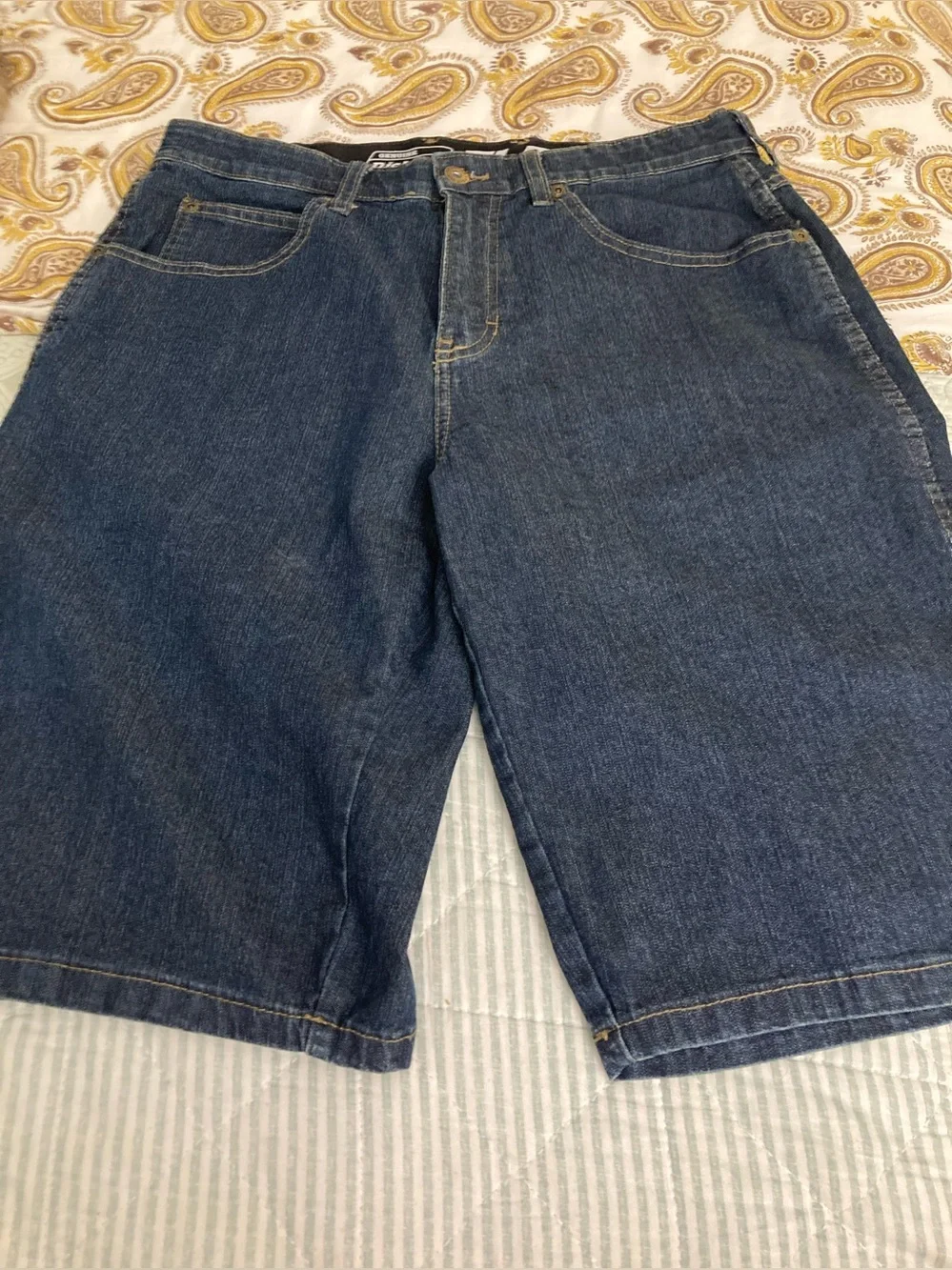 Genuine Dickies  Dark Blue Denim Jean Shorts Sz 30